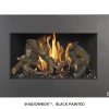 Fireplace X | 34 DVL Deluxe Shadowbox Black Painted