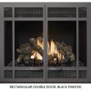 Fireplace X | 864 TRV 31K Rectangular Double Door Black Painted