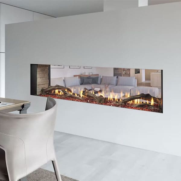 Primo II Double-Sided Gas Fireplace